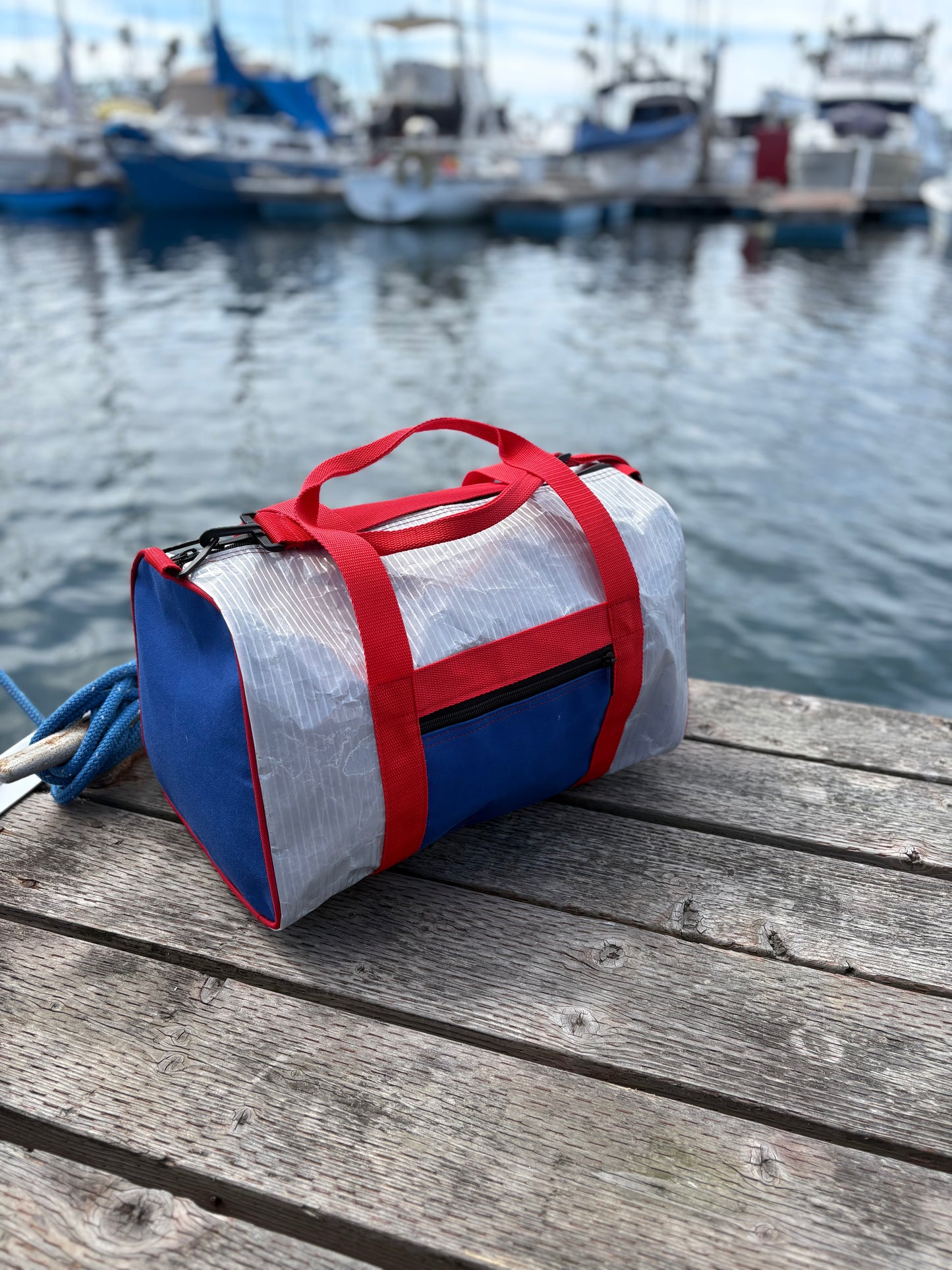 Upcycled Sailcloth Duffel & Tote Set
