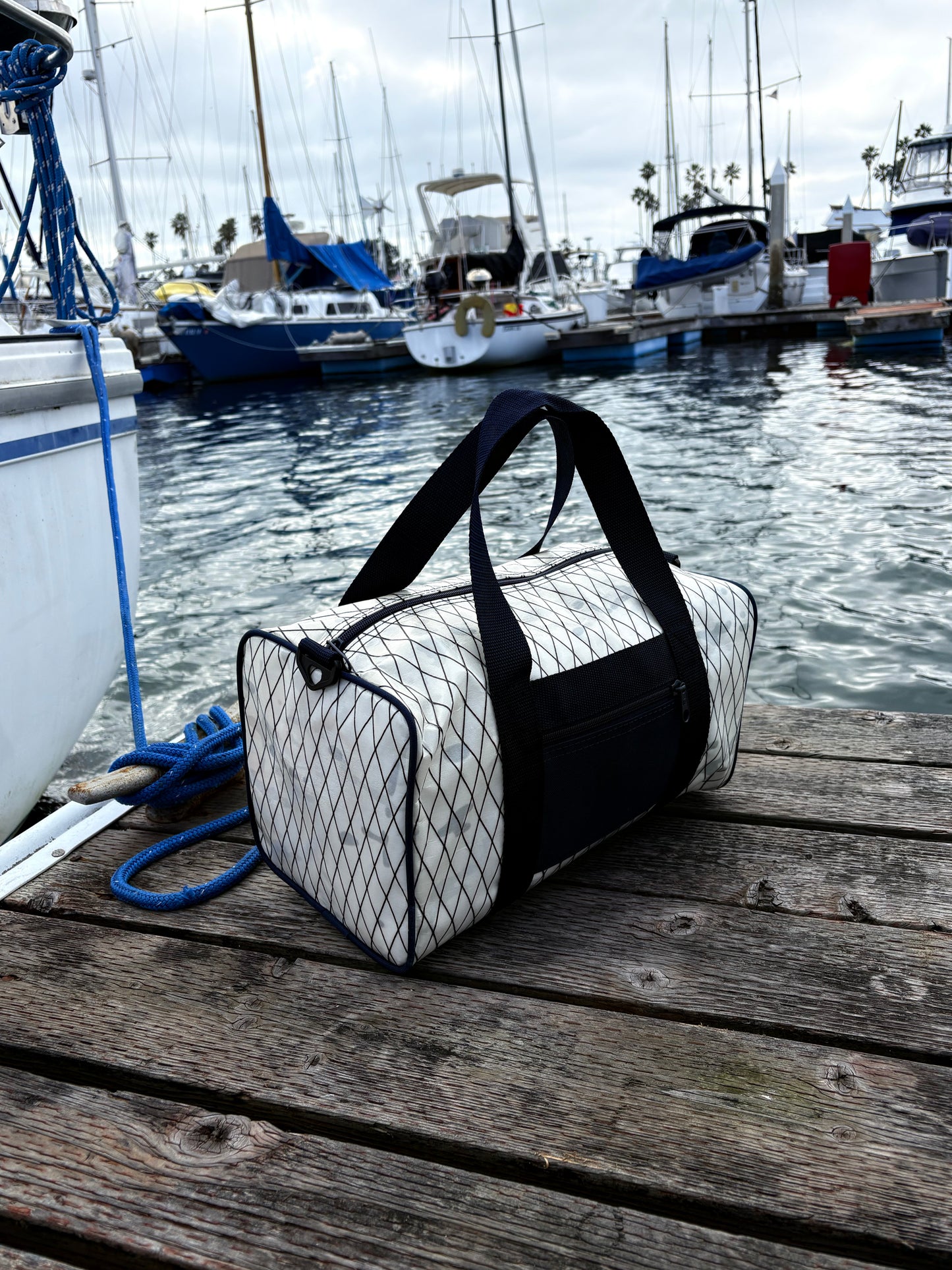 Upcycled Sailcloth Duffel & Tote Set